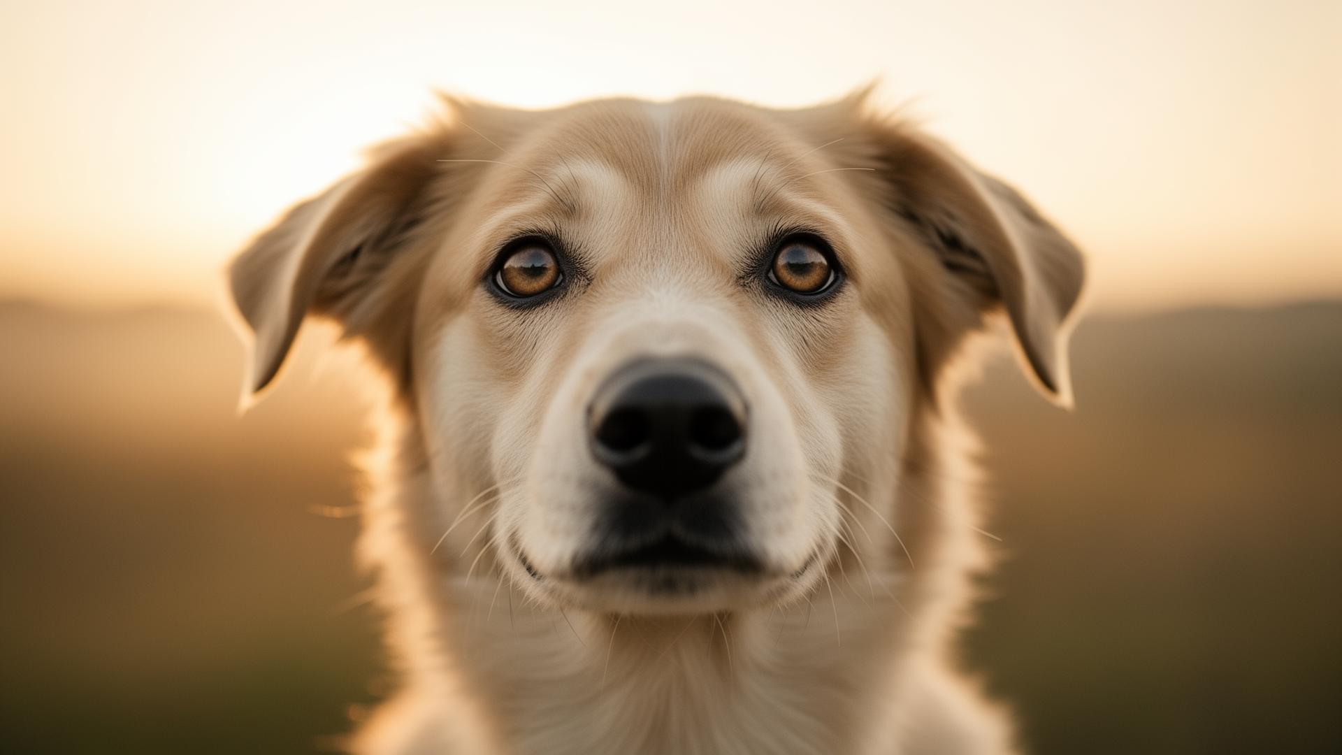Regard tendre d'un chien sauvé par l'association Vie Animale